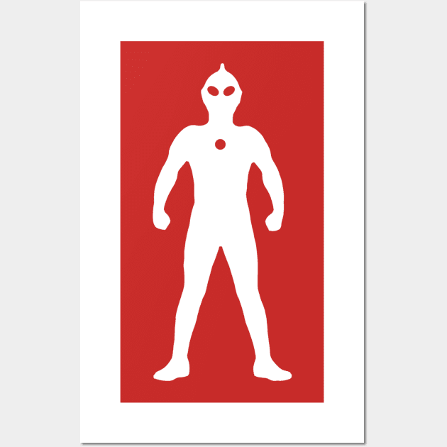 Ultra 1966 Standing (variant) Wall Art by GloopTrekker